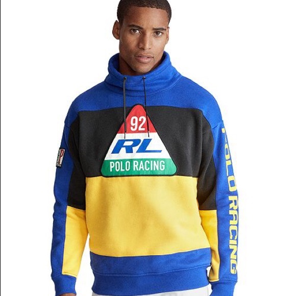 🆕RL Polo Ralph Lauren Racing Funnel Neck - Picture 7 of 7